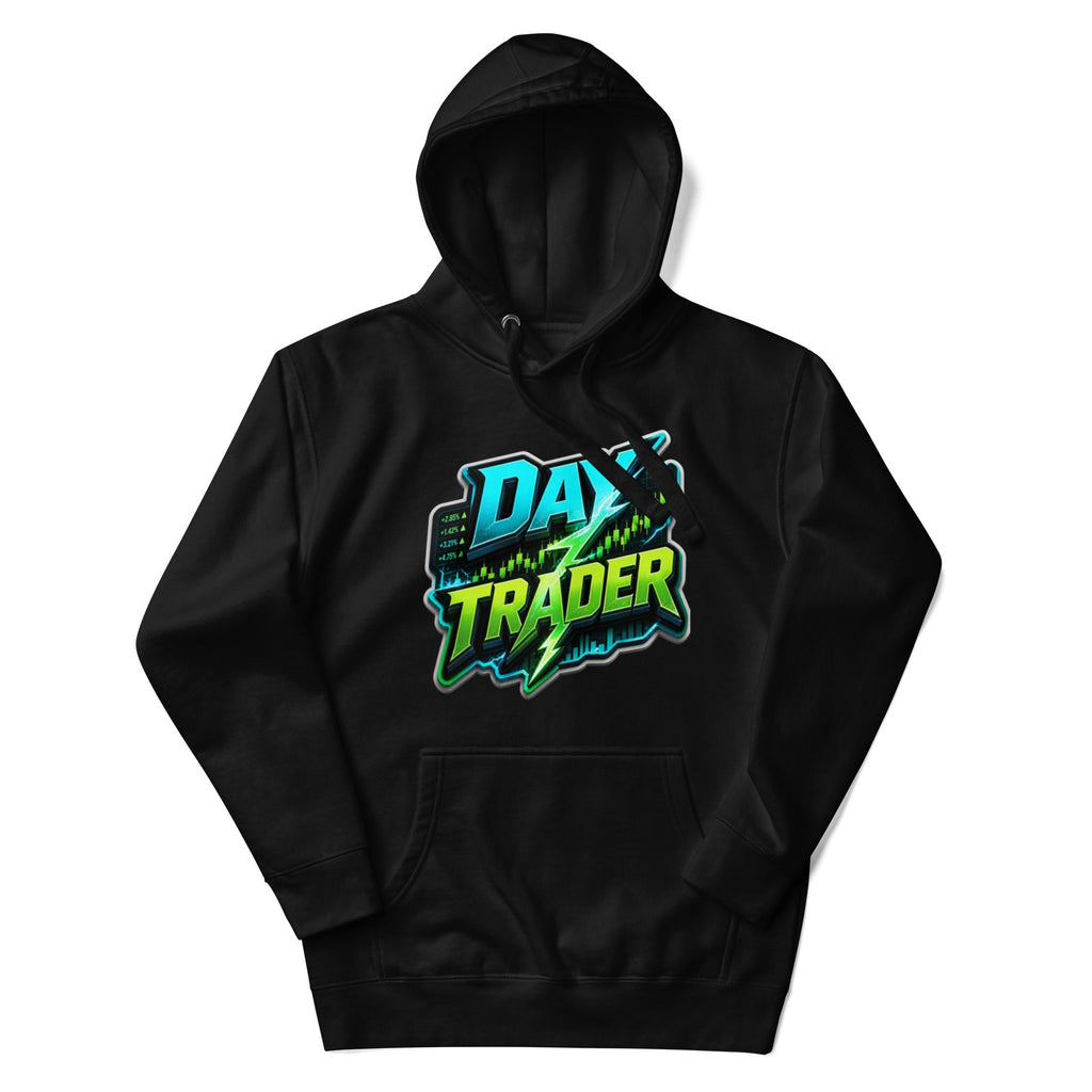 Unisex premium black pullover hoodie for entrepreneurs - front view