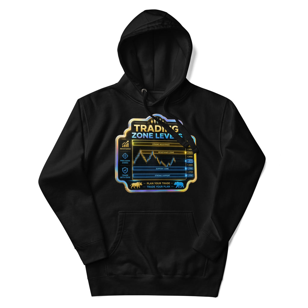 Unisex premium black pullover hoodie for entrepreneurs - front view